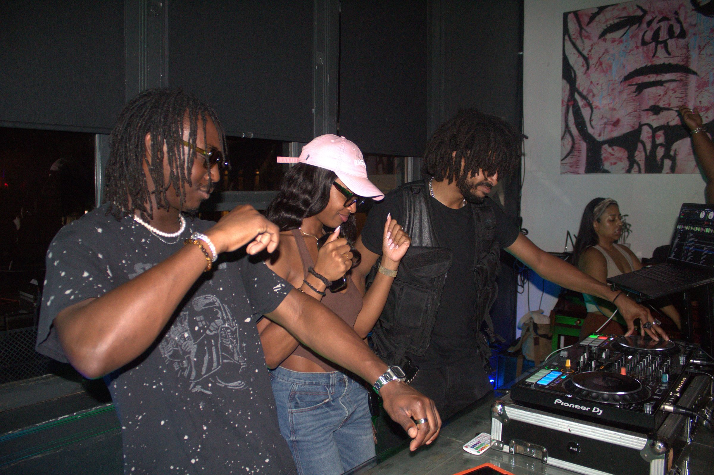 Dancing next to the decks at Revel OTR